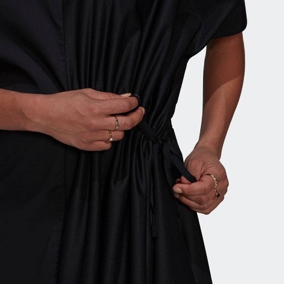 Adidas Original Asymmetric Three Stripe T-Shirt Dress Sz M NWOT - Picture 4 of 5